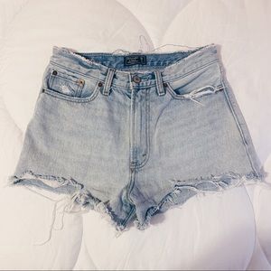 A&F Annie High Rise Jean Shorts